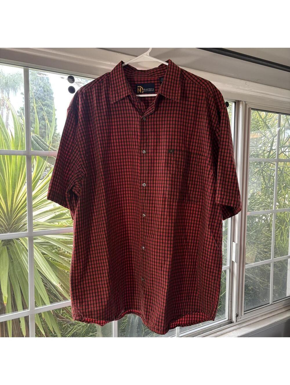 Vintage y2K Nautica Competition Button Up Tshirt